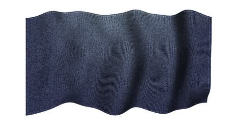 tela de denim azul oscuro ondulante
