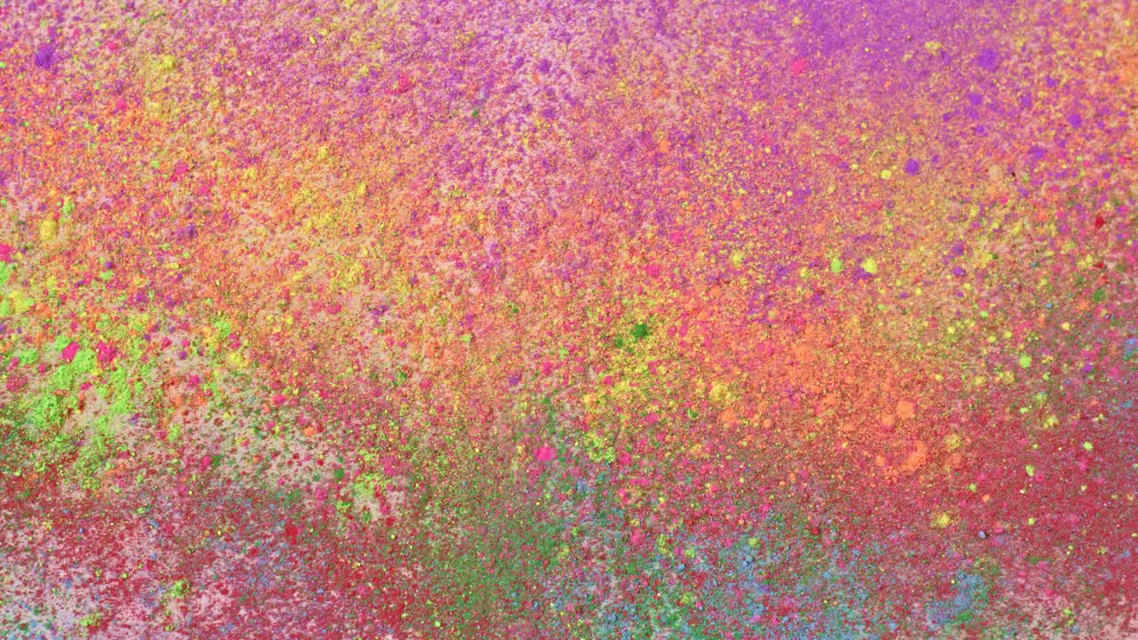 Top view of colors spinning very fast to slow.