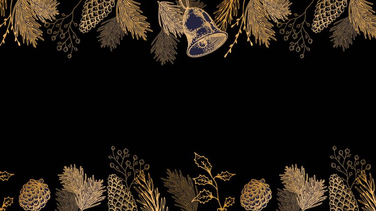 ornamento de navidad dorado en la frontera