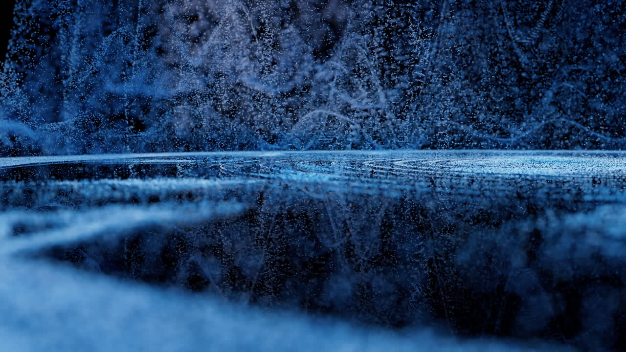 파동 입자, 판타지 배경, 3d 렌더링