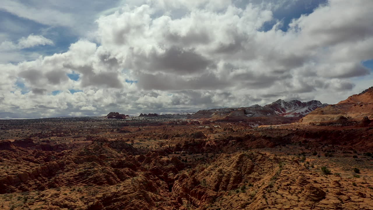 buckskin gulch slot canyon utah, disparo de drone del desierto