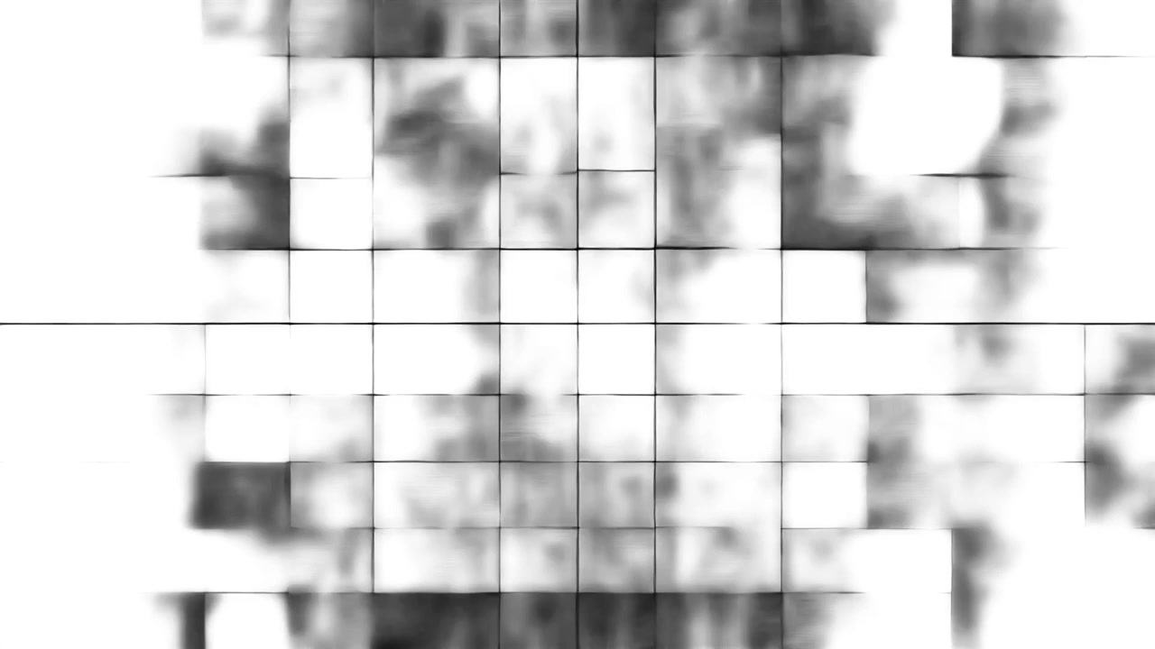 Abstract Motion Graphic of White Squares Expanding to White Background