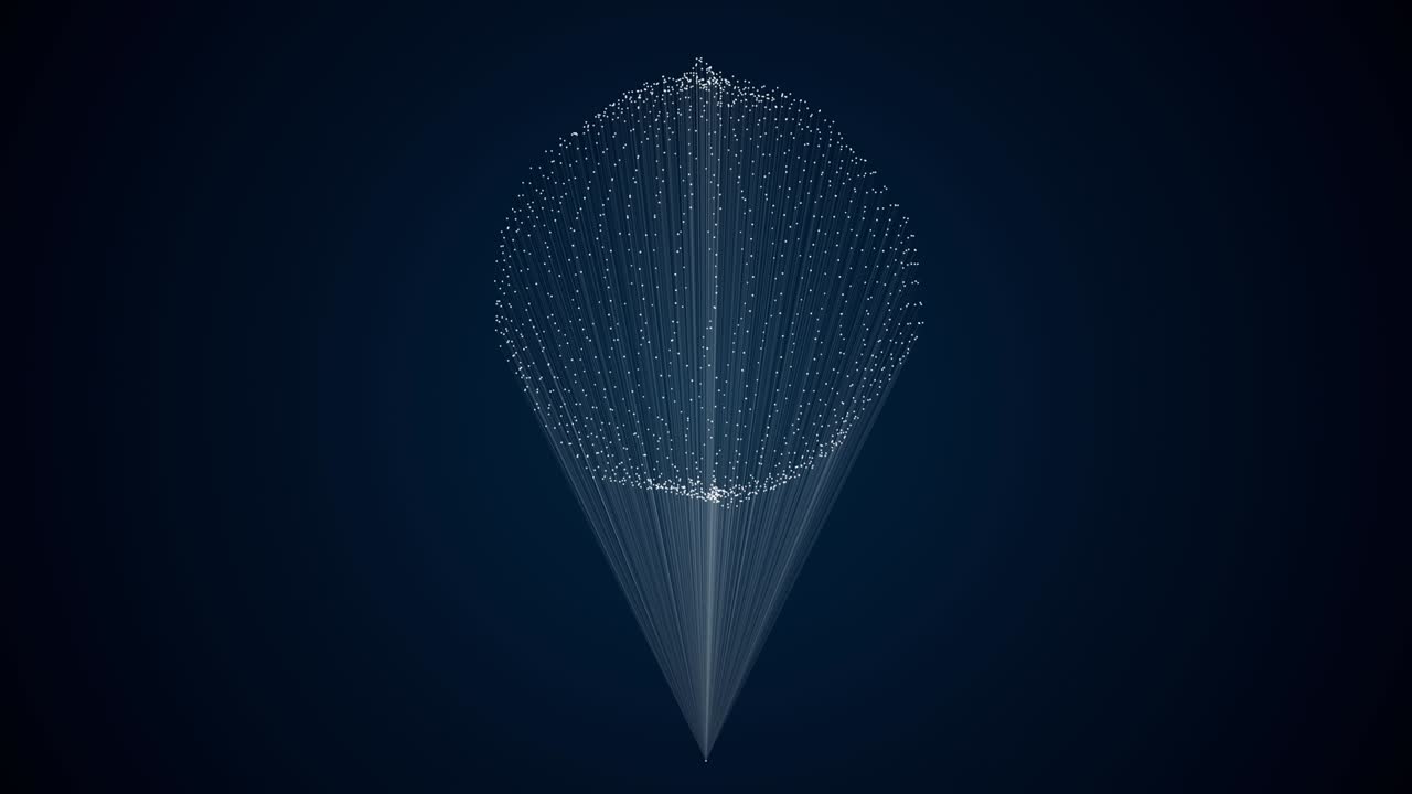 Abstract computer generated geometrical animation