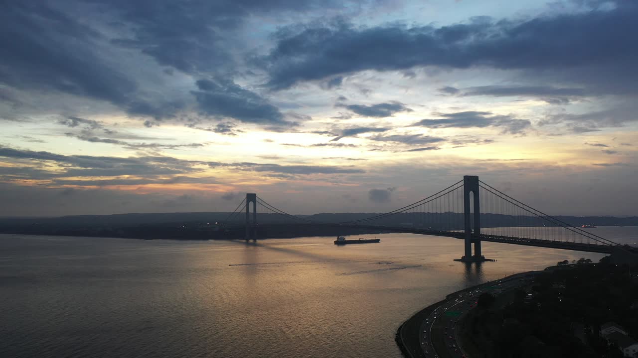 뉴욕주 브루클린의 그레이브센드 만에 대한 조감도