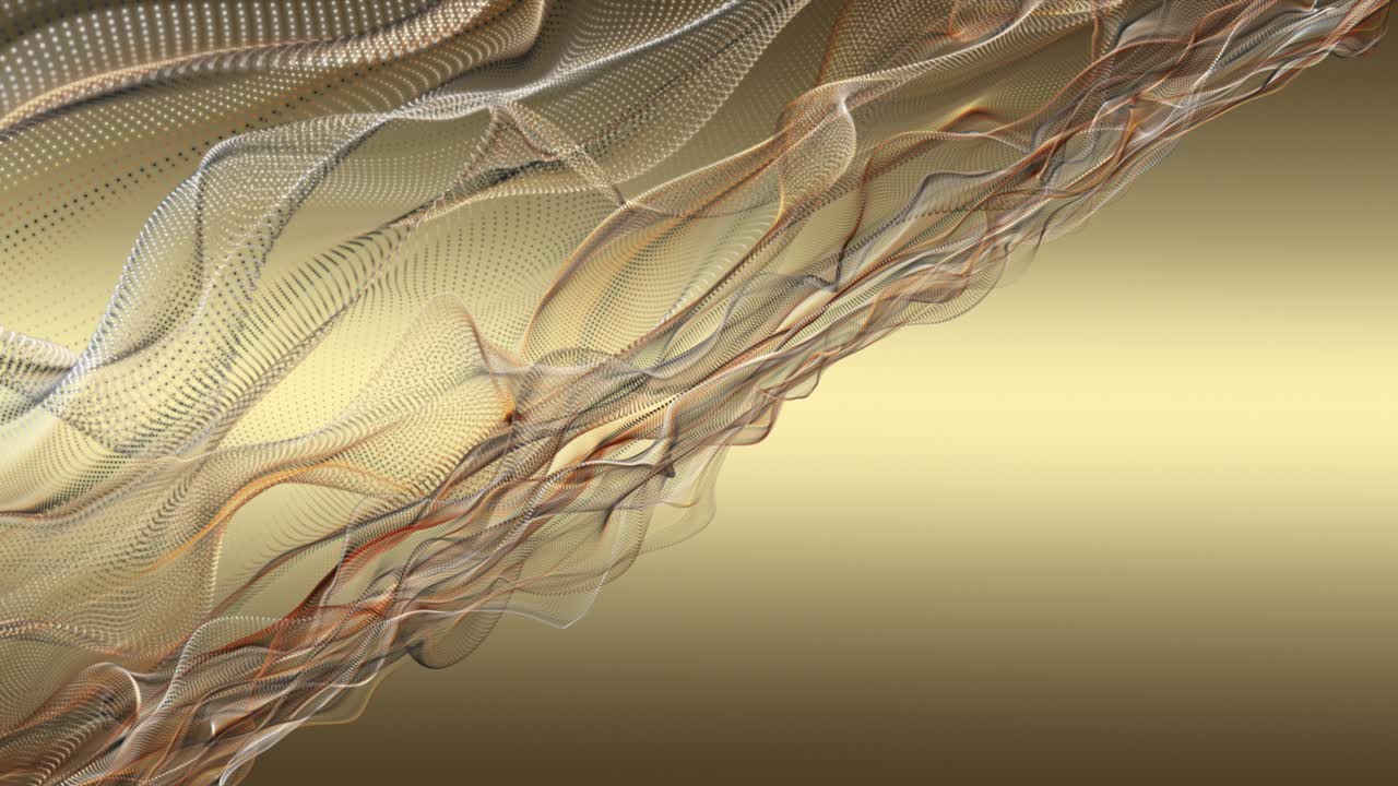 animación fantástica con objeto de onda de partículas en cámara lenta y espacio para texto, 4096x2304 bucle 4k