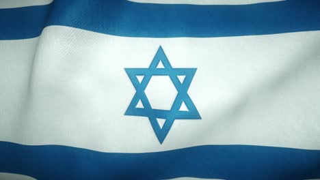 flag of israel waving in the wind