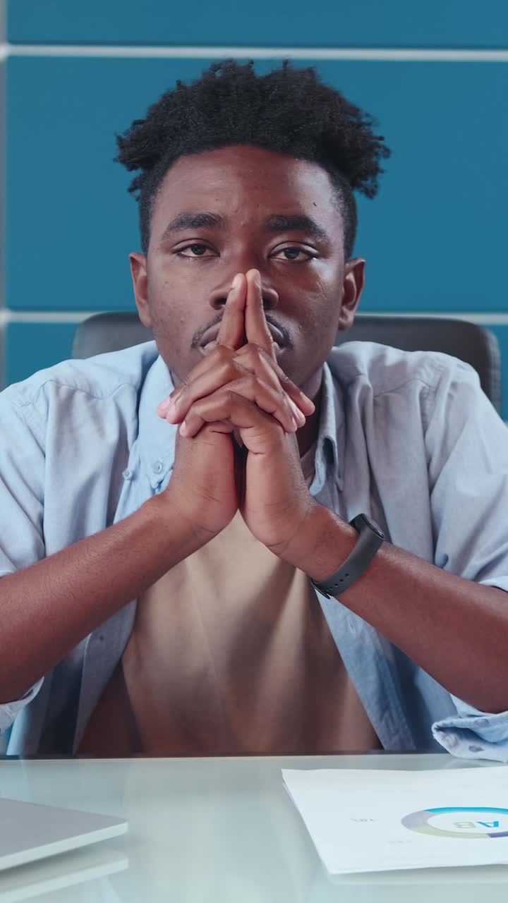 Deep reflection during a quiet moment in a vibrant african city