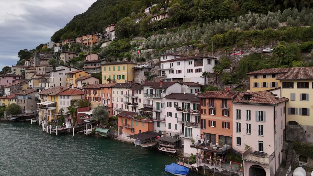 Gandria Swiss village Switzerland Lugano lake Ticino canton Europe travel