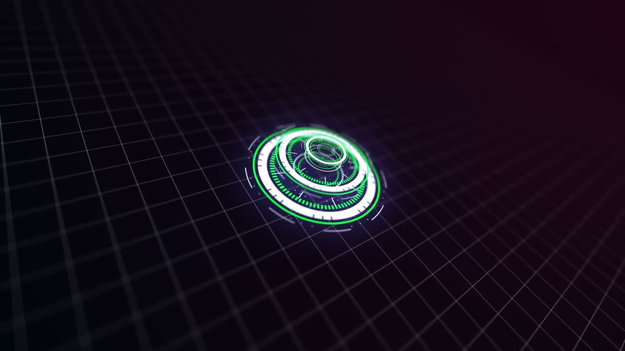 los elementos de la tecnología hud video de stock 4k