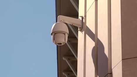 security camera mounted on a wall