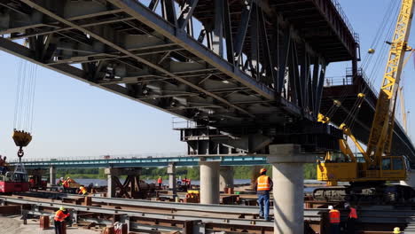 bridge construction site