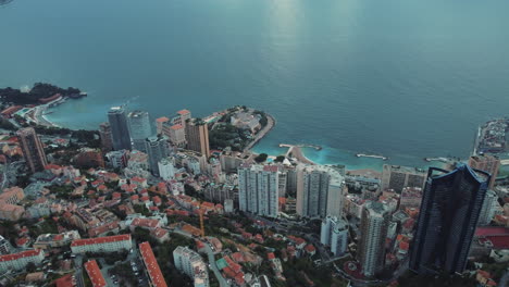 monaco cityscape aerial view