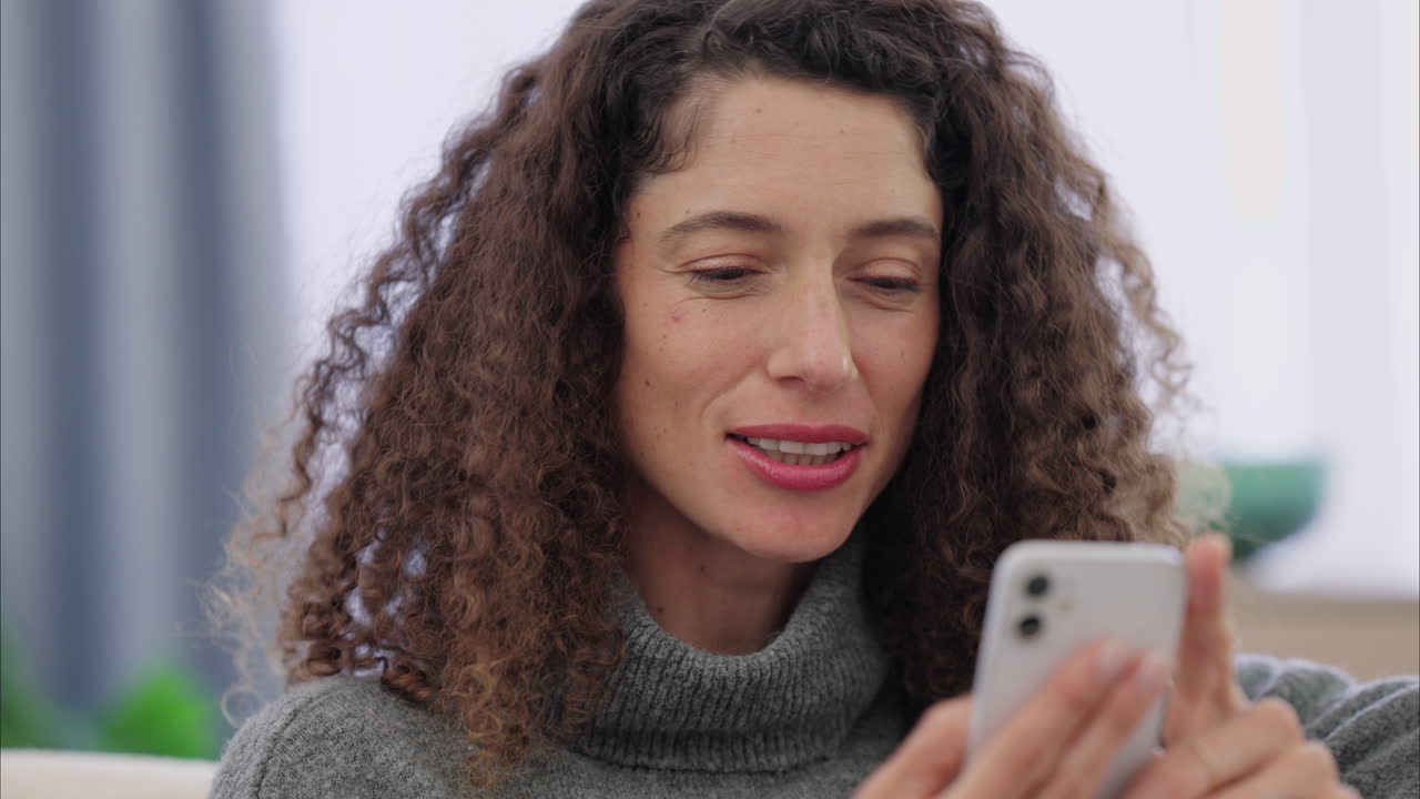 Woman on cellphone using social media