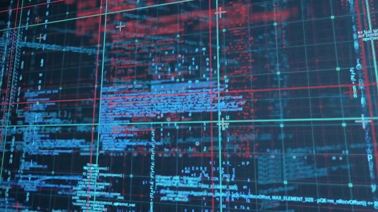 Abstract Digital Computer Code and Data Flowing on Grid