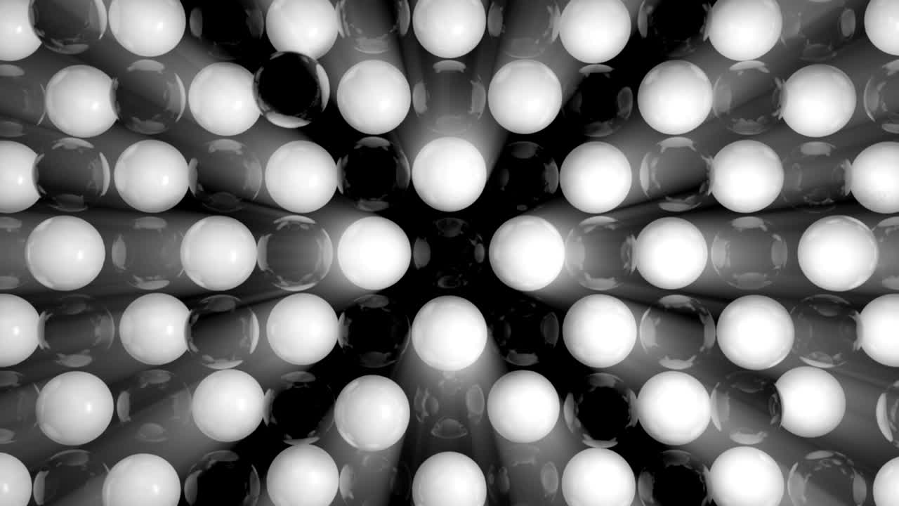 fondo abstracto con esferas blancas y negras