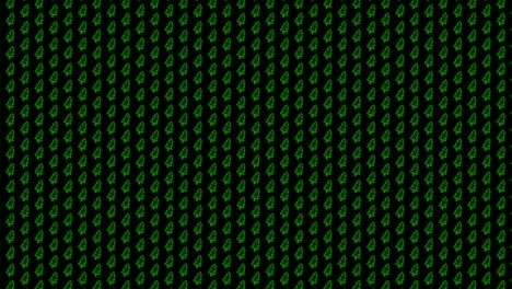 Christmas-Tree-Tiled-Background-Animation-Pattern-in-Glowing-Green-and-Black