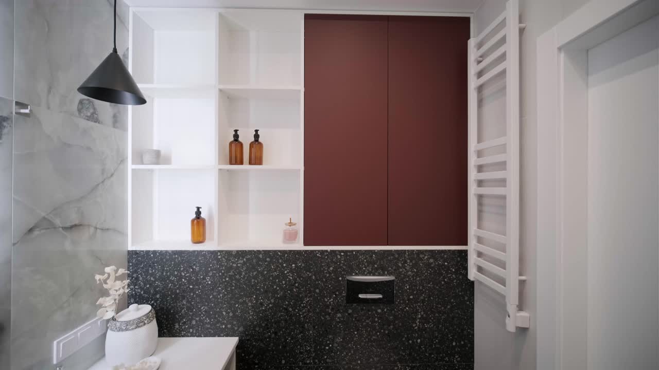 Modern stylish interior of apartment. Home interior design. New apartment renovation