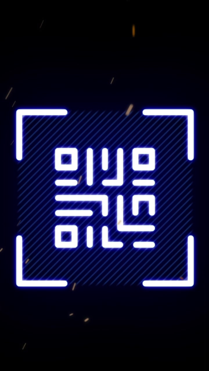 Animation of symbols over qr code
