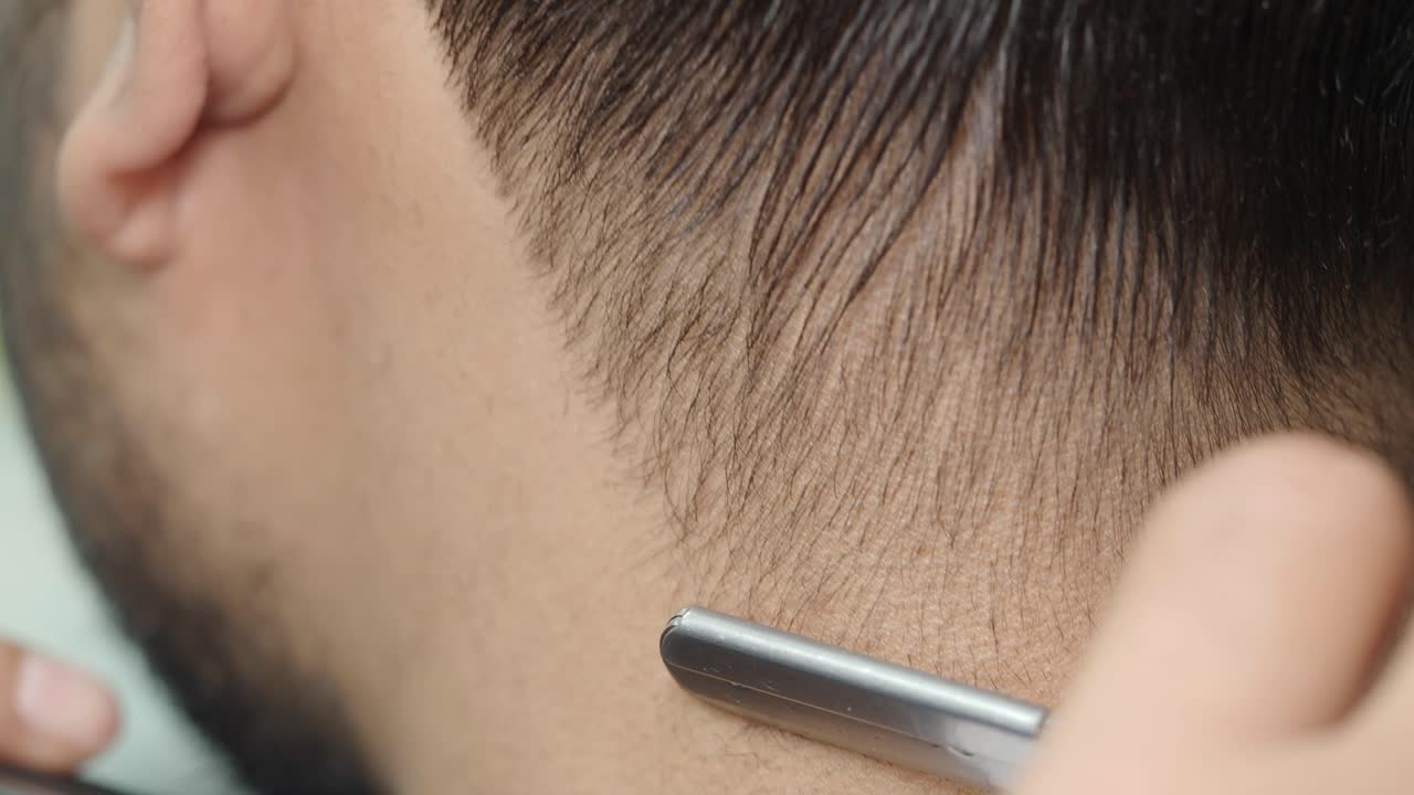 헤어스타일의 클로즈업