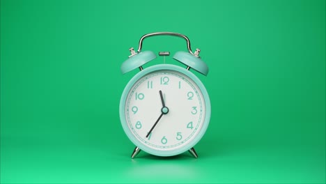 el tiempo transcurre, el despertador azul muestra el transcurso del tiempo.