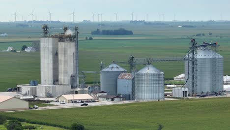 ethanol plant and grain elevators in midwest usa