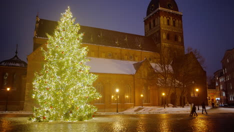 Riga-city-of-Latvia-in-the-month-of-January