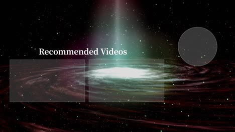 galaxy universe card final pantalla final gráficos en movimiento