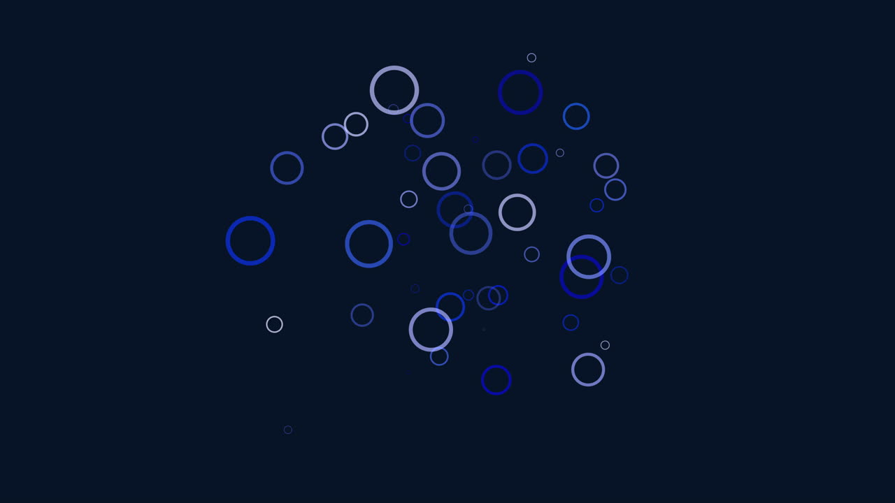 Floating circles on a black background a mesmerizing arrangement