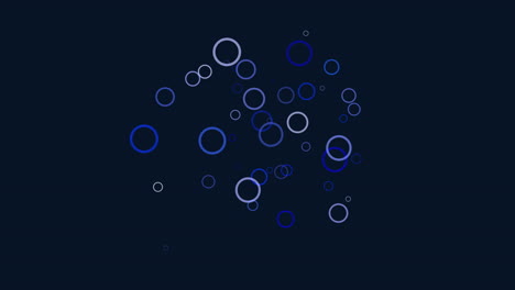 floating circles on a black background a mesmerizing arrangement