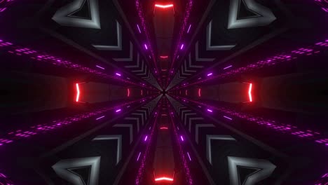túnel futurista de neón