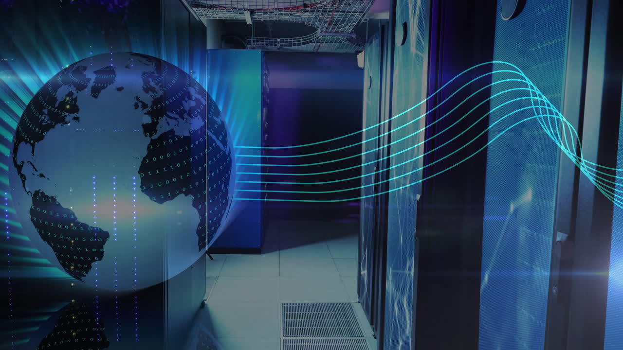 animazione del globo sopra la stanza del server