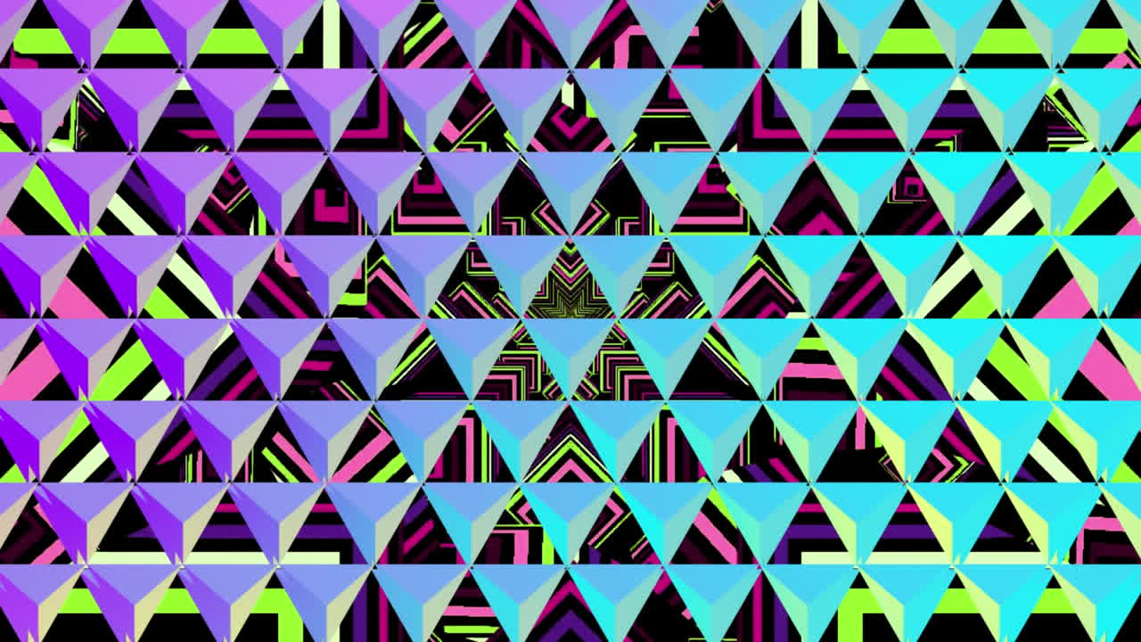 cuadrícula relativa de triángulos sobre las estrellas del caleidoscopio