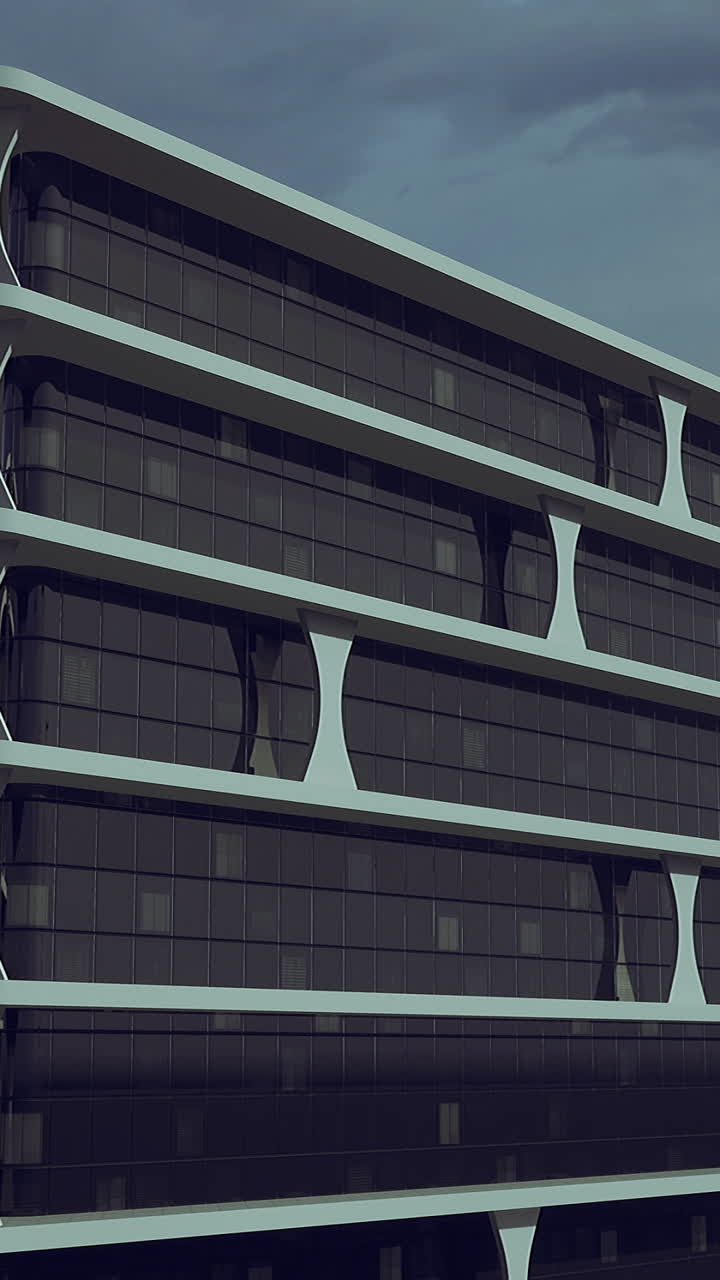 Modern architectural design showcasing futuristic buildings in urban setting