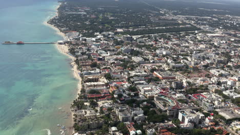 Large-seaside-hotel-resort-city-area-with-long-jetty-in-Mexico