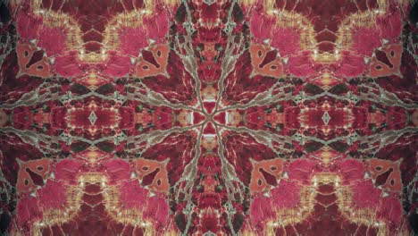 abstract red and gold geometric stone pattern