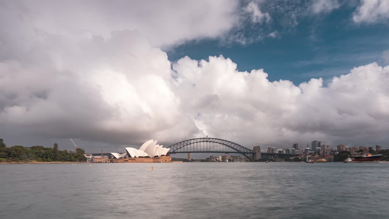 Time lapse of clouds over Sydney harbour
