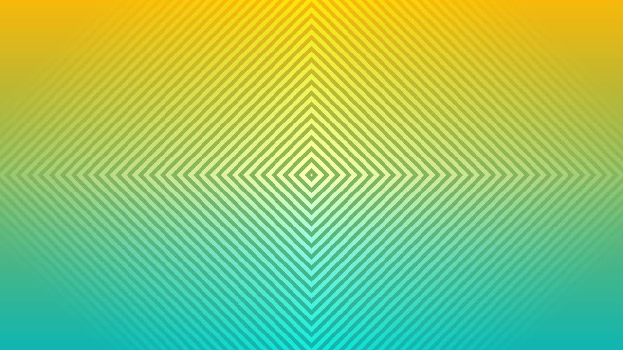 Motion graphics animation polygon line symmetrical mirror background loop pattern design colour visual digital effect optical illusion orange teal 4K