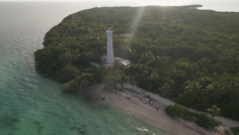 aerial sian ka'an world heritage natural reserve biosphere in tulum mexico riviera maya punta allen lighthouse