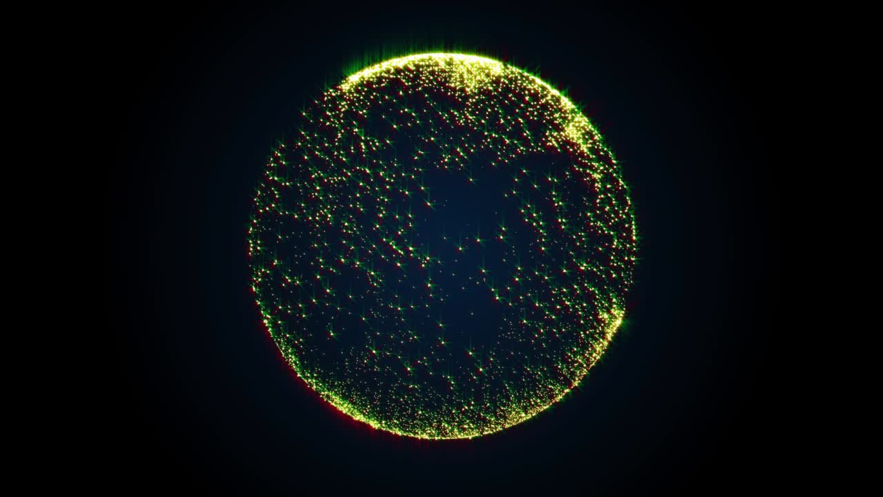 플라즈마 구체 회전 파동 4k 리얼리티 루프 크리에이티브 모션 배경