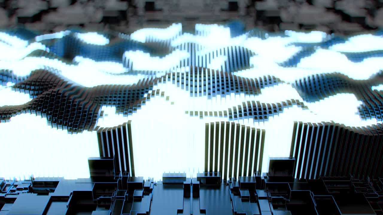 4K Data blocks, blockchain concept.