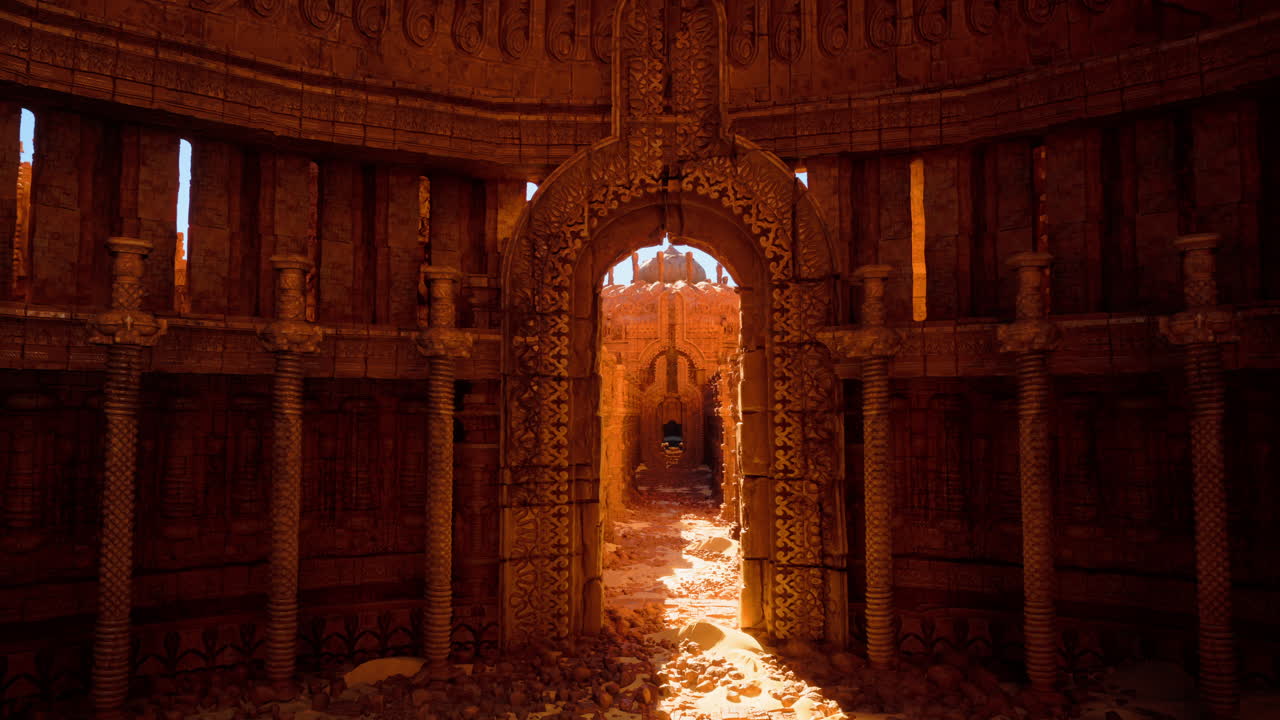 antiguas ruinas de un templo de piedra