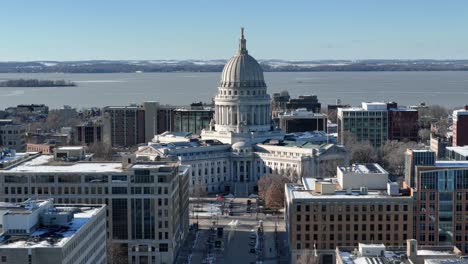 Capitolio-Del-Estado-De-Wisconsin,-Madison,-Wisconsin