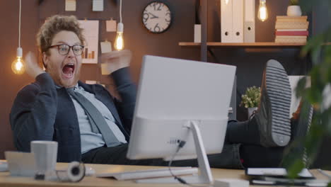 Man working at his desk