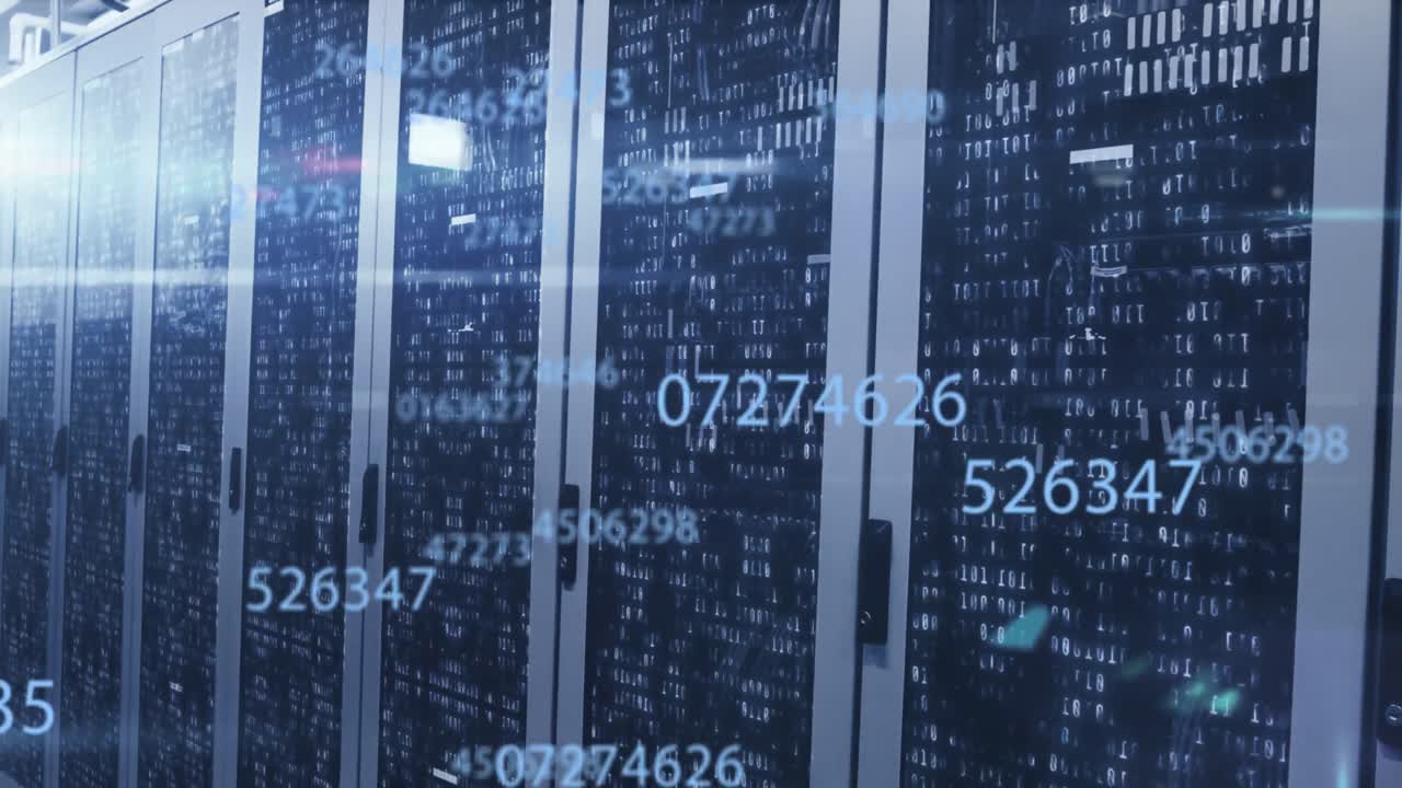 Animation of scientific data processing over server room