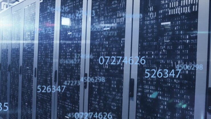 Animation of scientific data processing over server room