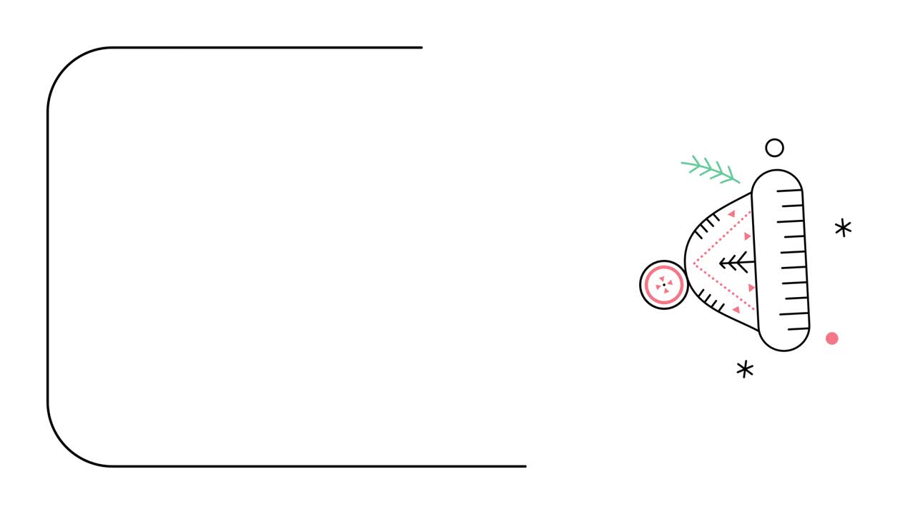 색 배경에 도들 스타일의 겨울 모자의 4k 수직 비디오.