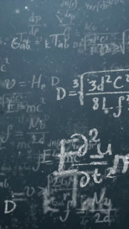 Mathematical Equations on a Chalkboard