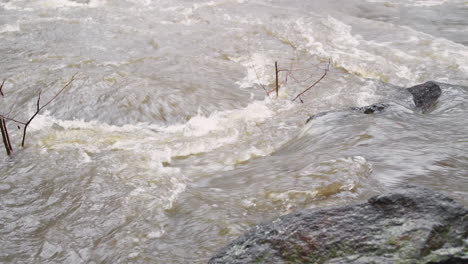 mesmerizing closeup of a current swirling around some rocks