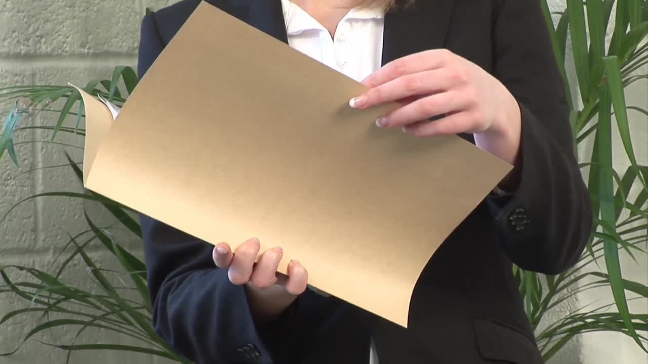 문서 를 검토 하는 사업가