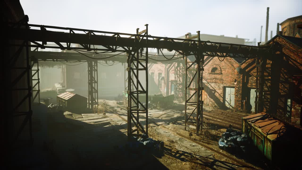 오래된 버려진 공장을 파괴했습니다.